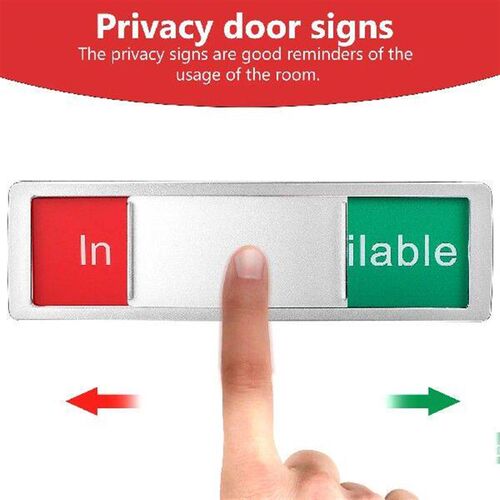 2 Pcs Use Sign Privacy for Office Signboard Door Slider