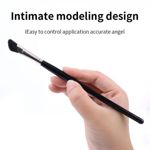 Professional Eyebrow Eyeliner Brushes Soft Flat Angled Fan S