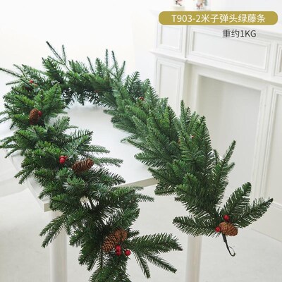 Christmas decoration, Christmas rattan scene arrangement