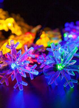 2023 New 20 LED 4.9m Snowflake Solar String Lights Fairy