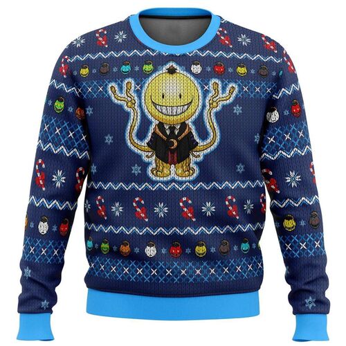 Koro Sensei Assassination Classroom Ugly Christmas Sweater G