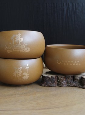 陶瓷碗禅莲花钵盂圆钵窑变僧人居士碗钵传统文化素食碗米饭碗单个