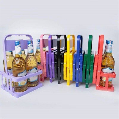 4/6 Pack Portable Beer Bottle Carrier Folding Drinks Holder