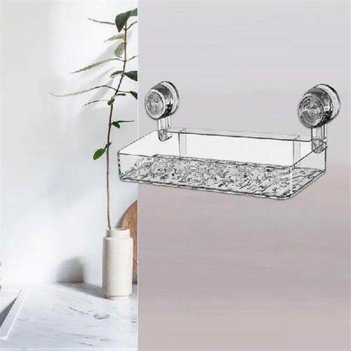 Shower Room Suction Cup Bathroom Storage Shelf Basket Home