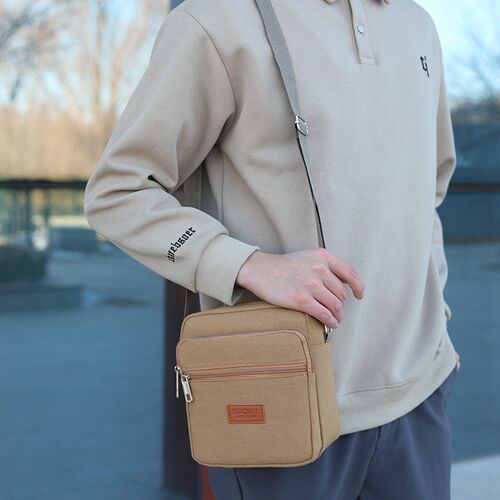 Small Square Bag Mens Bag Multi-layer Business Stalls To Co