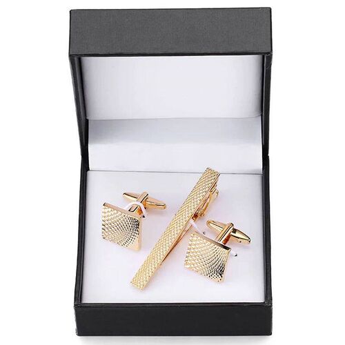 A set of high-grade tie clip carved exquisite Cufflinks anch