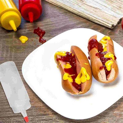 10 Pcs Condiment Dispenser Bottles Squeezable Empty Travel