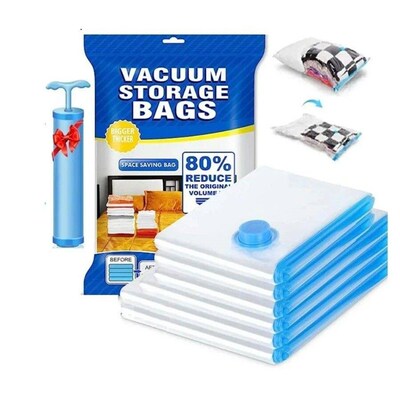 Vacuum Storage Bags More Space Save Compression Travel Seal