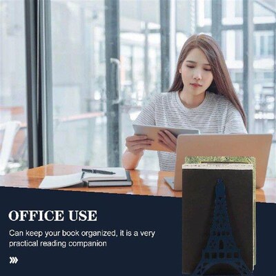 2 Pcs Bookshelves Bookends Revolving Bookcase Reusable