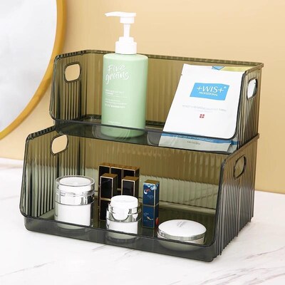 Desktop cosmetic storage box for masks, skincare products, j