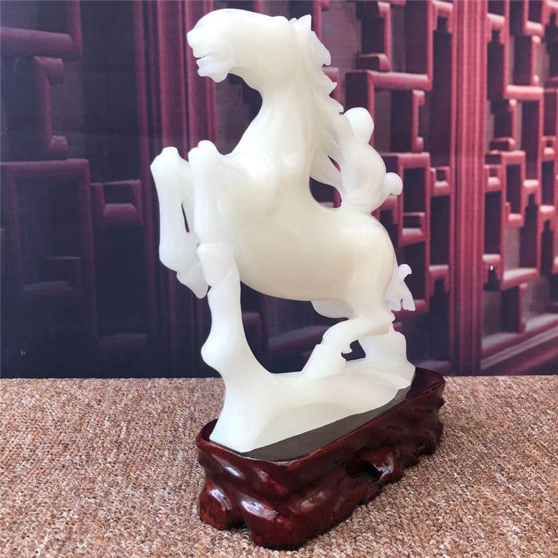 天然玉石十二生肖马摆件招财客厅玄关家居马上封侯桌面酒柜装饰品,家居饰品,装饰摆件,淘宝优惠券,粉丝福利购,淘宝优惠卷