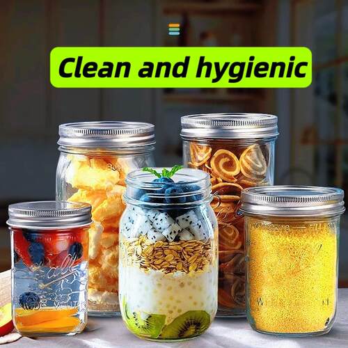 Wide Mouth Mason Jars Kitchen Storage & Canning for Herbs