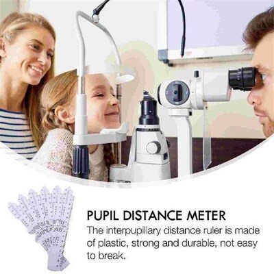 6 Pcs Pupil Distance Ruler Plastic Meter Accessories Eye