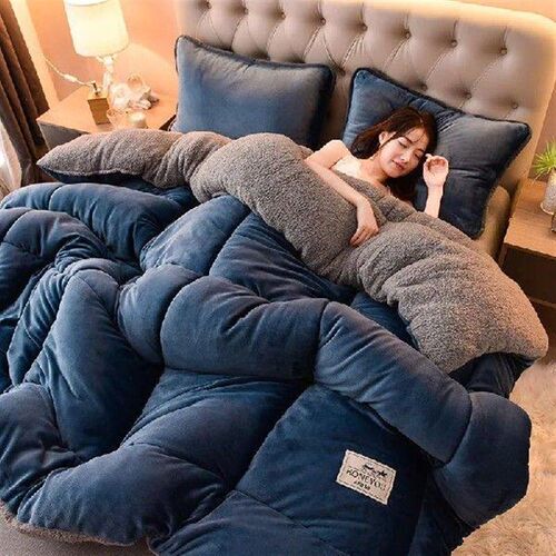 Super Warm Lamb Wool Quilt Winter Thickened