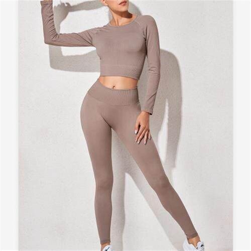 Bra, long sleeved yoga suit, three pack workout, two knit