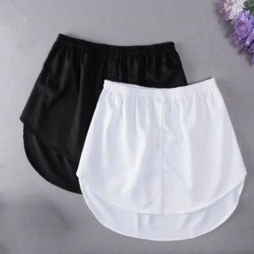 Detachable Underkirt Women Fake Shirt Irregular Skirt Tail B