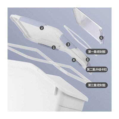 rice storage box beans container cover cereal plastic boxes