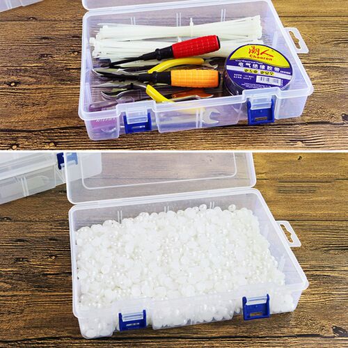 Multi Grids Plastic Detachable Storage Boxes Bins for Tools&