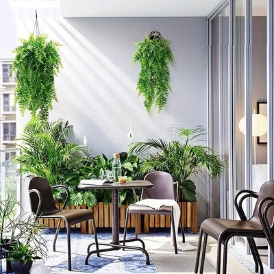 3PCS Artificial Plants Hanging Vine Simulation Green Plants