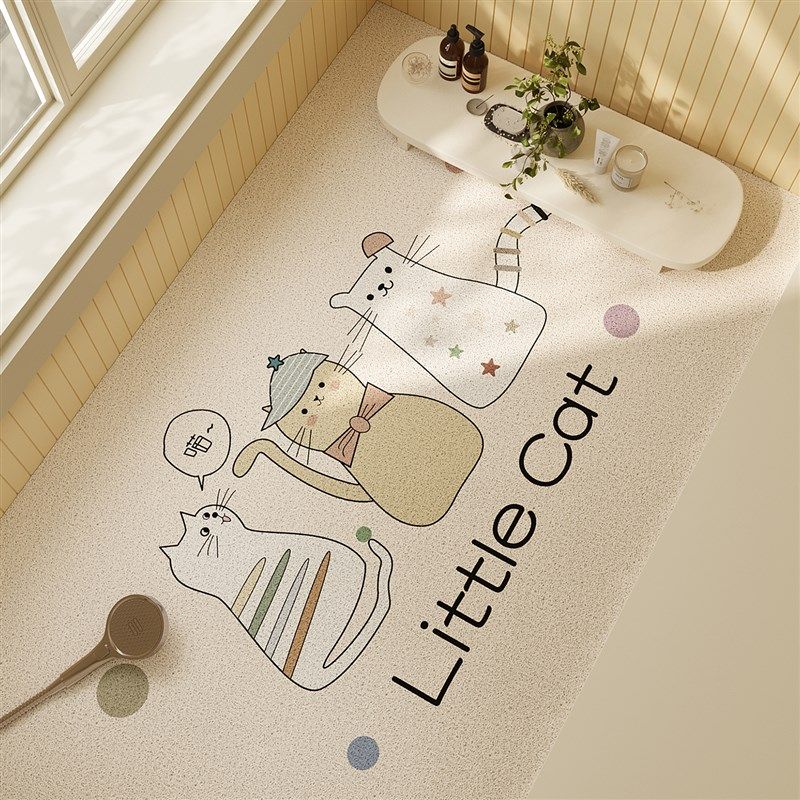 浴室防滑垫卡通满铺淋浴房儿童洗澡沥水垫子卫生间地毯可裁剪,居家布艺,家用脚垫,淘宝优惠券,粉丝福利购,淘宝优惠卷