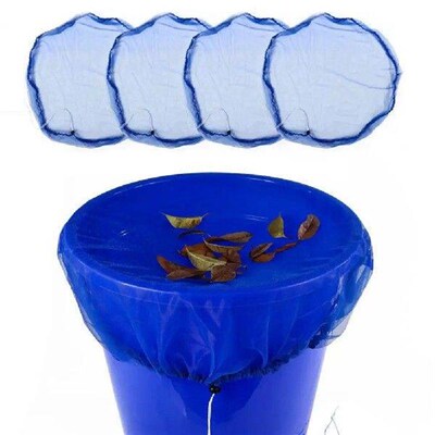 Drawstring Rain Barrel Mesh Cover Protective Mesh Covers