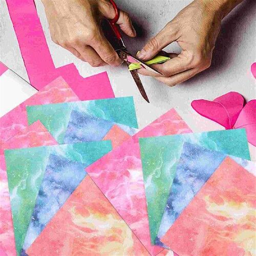 400 Sheets Decorative DIY Paper Square Origami Watercolor