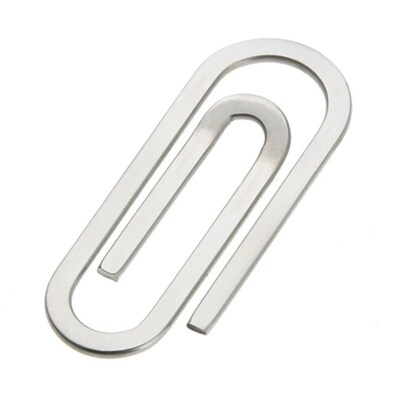 Money Clips Creative Stainless Steel Metal Paper Clip Holder