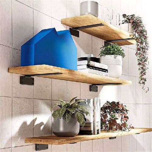 Wall Shelf Bracket Suspended Tripod Shelf Support Hidden