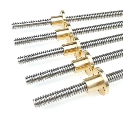T12 Lead Screw stainless steel trapezoidal screw brass Nut P