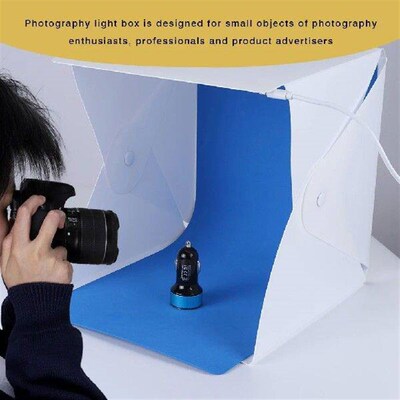 Photography Tent LED 2x5600k 2x550lm Removable 6 Background