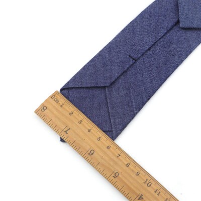Tie&Clip Set Fashion 6cm Solid Color Linen/Cotton Necktie Br