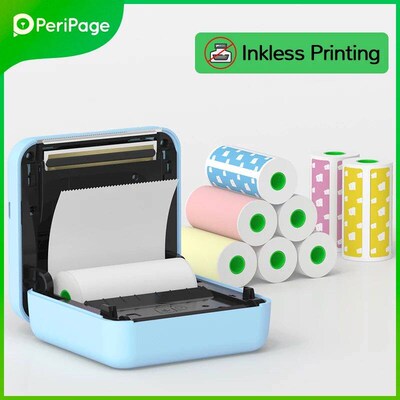 7 Colors Peripage A6 304DPI  Photo Printer Notes er Label Pr