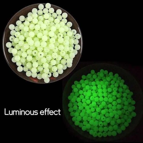 Luminous Beads Fishing Space Beans 4mm 5mm 6mm 100pcs/bag  L