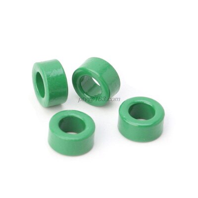 10Pcs Inductor Coils Green Toroid Ferrite Cores anti-interfe
