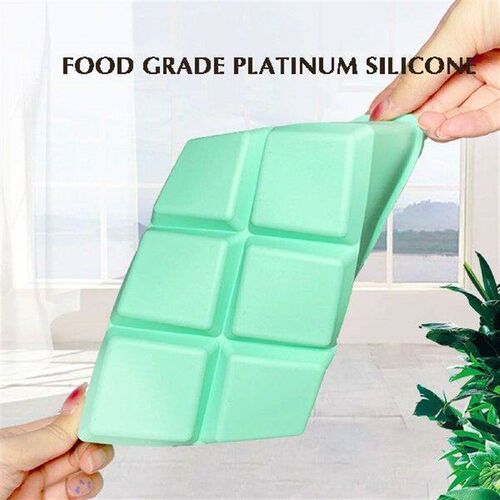 6 Grid Square Ice Tray with Removable Lid Easy Release