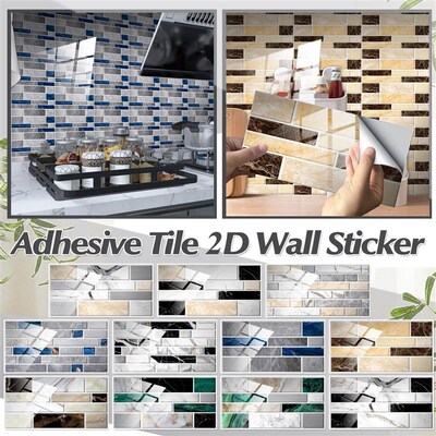 Free Shipping Adhesive Crystal Wall Tile Stickers Kitchen St