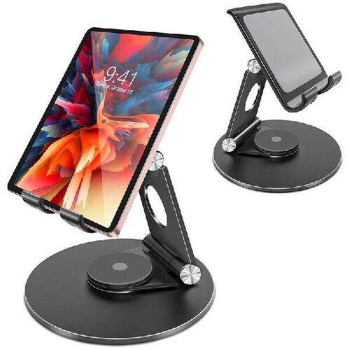 Adjustable Tablet Stand, 360 Swivel Base Aluminum Alloy
