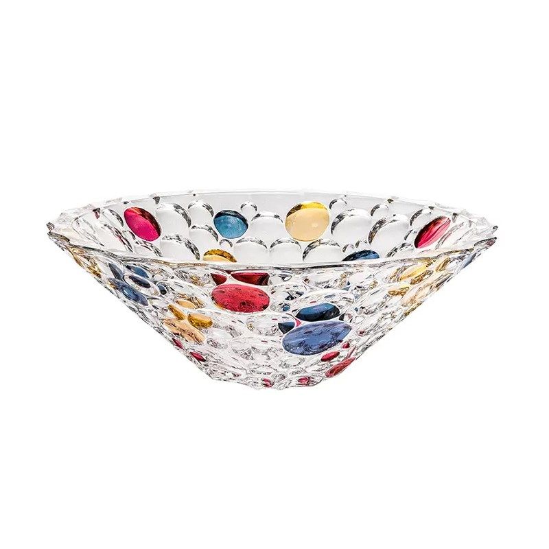 捷克BOHEMI水晶玻璃手工描金水果盘客厅摆件糖缸水果斗果盆,家居饰品,果盘/果篓,淘宝优惠券,粉丝福利购,淘宝优惠卷