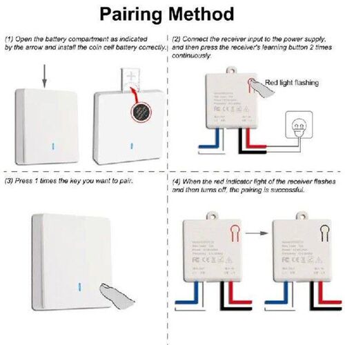 433Mhz Wireless Switch Universal Smart Switch RF Wall Panel