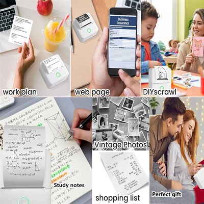 Printer, Inkless er Maker, Free Cut Small Pocket Printer, Po