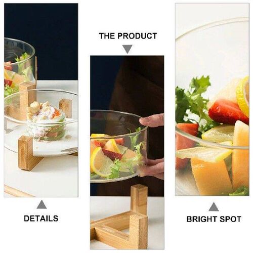Fruit Salad Bowl Clear Mixing Bowls Home High Borosilicate