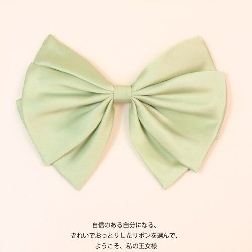 Handmade Satin Hair Clip French Retro Sweet Bow Hair Accesso