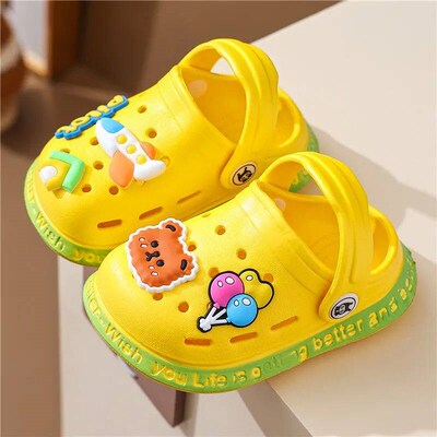 Kids Slippers For Boys Girls Cartoon Shoes Summer Toddler Fl