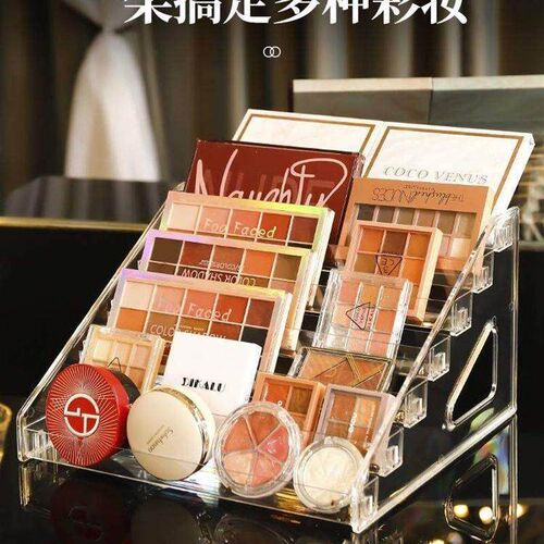 cosmetics storage box desktop eye shadow plate powder美甲架