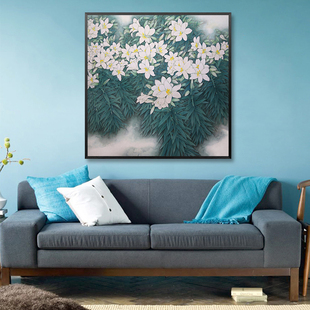 吴冠中 花瓶插花 百合玉兰花 数字油画手工填色画画diy油彩画