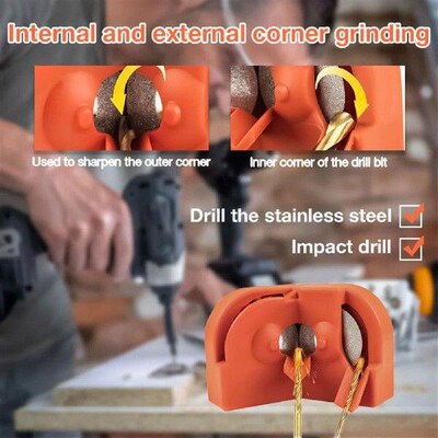 Drill Bit Sharpener Durable Grinding Blade Sharpening Stone