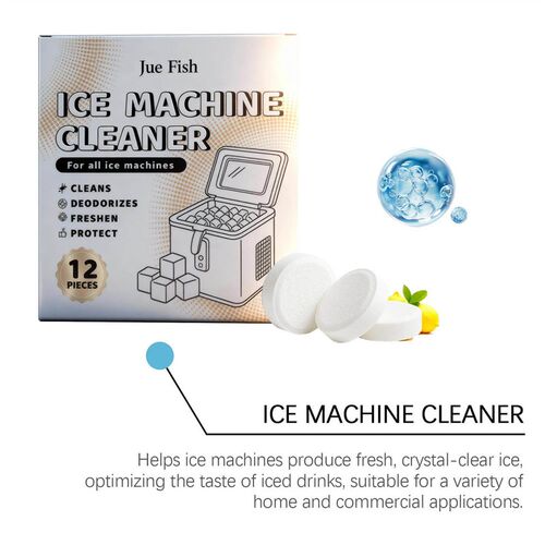 JUE FISH Ice Maker Descaling and Cleaning Tablets - Gentle H