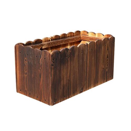 Wood Planter Box Flower Pot Succulent Plants Container  Outd