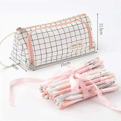 Pencil Case Kawaii School Pen Case Supplies Cute Pencil Stor