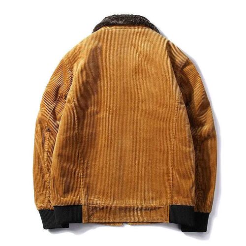 reesolo Male Thermal Windbreaker Plus Size Mens Warm Winter